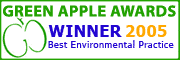Winner of A national 2005 UK Green Apple Award for Environmental Best Practice.